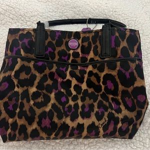 Coach cheetah print purse